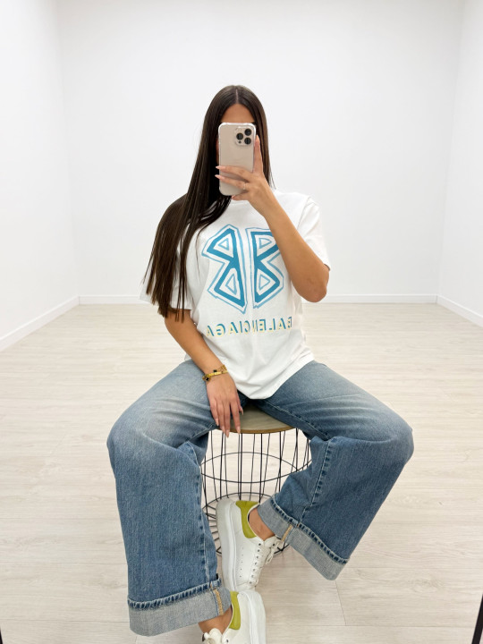 CAMISETA BALENC BB AZUL-BLANCA CAMISETA BALENC BB AZUL-BLANCA